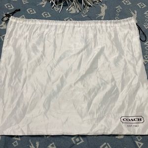 White coach handbag dust cover